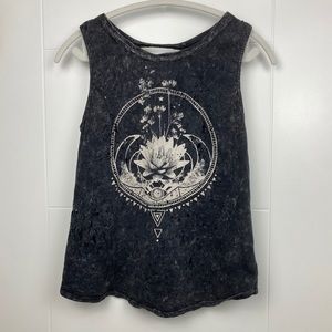 Black Moon Destroyed Tank Top